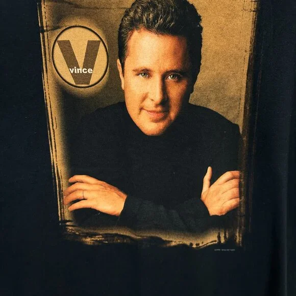 Vintage 2002 Vince Gill Tour T-Shirt Adult XL Country Western Band Music - Picture 2 of 6